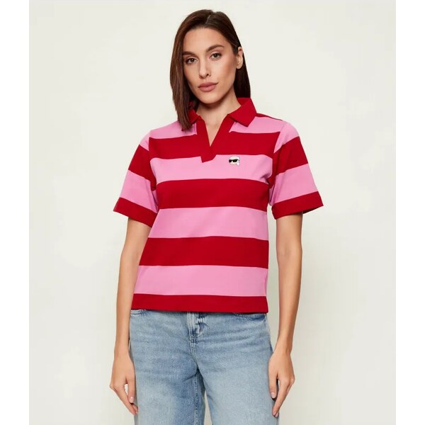 Karl Lagerfeld Polo tričko ikon patch | regular fit 66024757