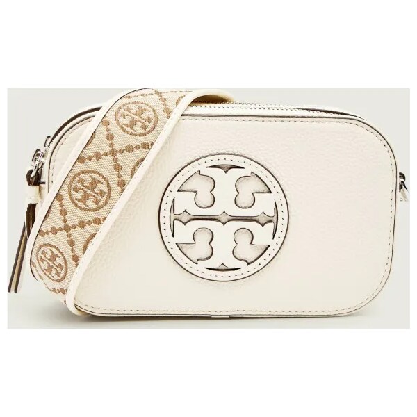 TORY BURCH Kožená crossbody kabelka Miller Mini 66022891