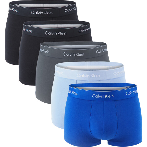 CALVIN KLEIN - boxerky 5PACK Icon cotton stretch black & blue color 66028905