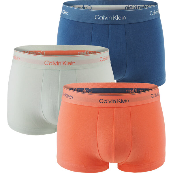 Calvin Klein - boxerky 3PACK Icon cotton stretch coral & denim tones 66028906