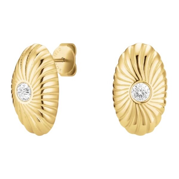 Rosefield Výrazné pozlátené náušnice Solitaire JEBTG-J1202 66595115