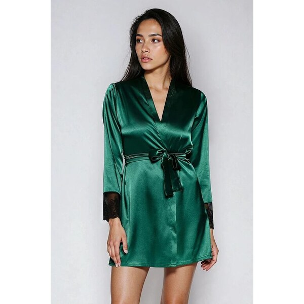 DKaren Saténový župan Hailey zelený 24026706