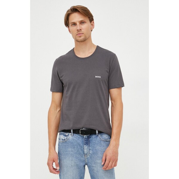 Bavlnené tričko BOSS TShirt RN 3P Classic 35094477