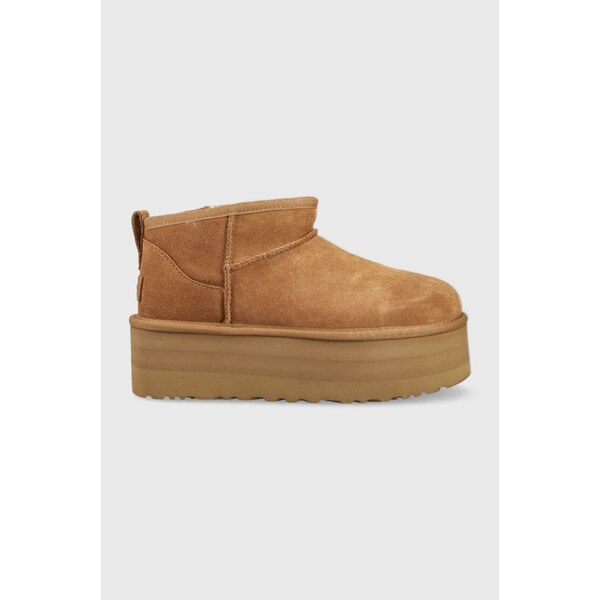 Semišové snehule UGG W Classic Ultra Mini Platform 35559724