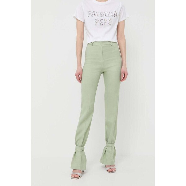 Nohavice s prímesou ľanu Patrizia Pepe 64733858