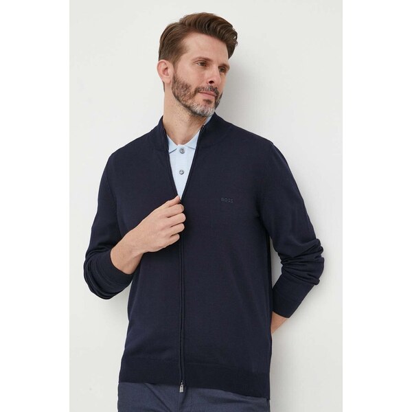 Vlnený kardigán BOSS Balonso-L 45137031