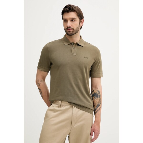 Bavlnené polo tričko BOSS Orange Prime 64047385