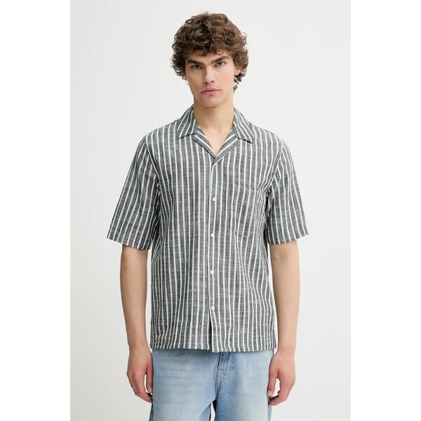 Košeľa s prímesou ľanu Samsoe Samsoe SAOSCAR 63994203