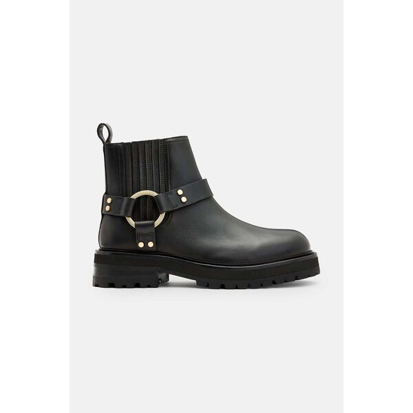 Kožené členkové topánky AllSaints Maddie Biker Boot 63995990