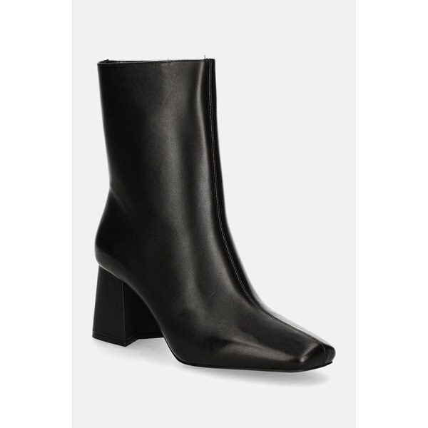 Kožené členkové topánky HUGO Ariela 56804059