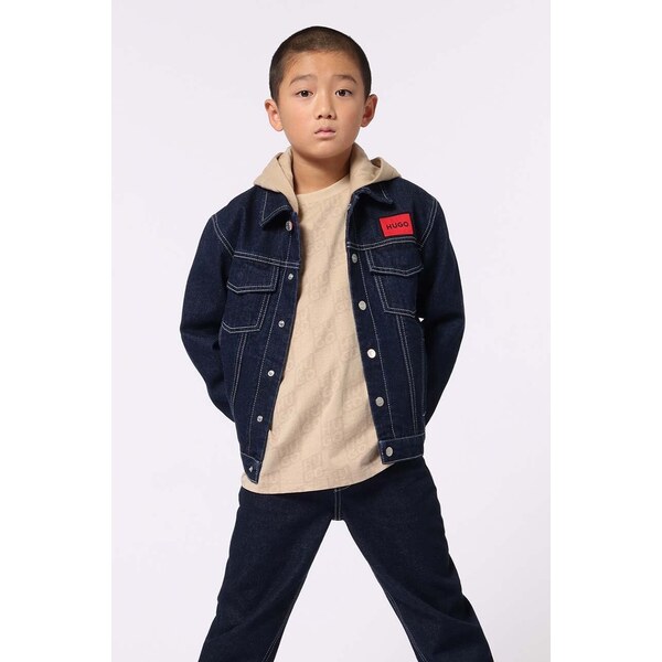 Detská rifľová bunda HUGO 56773681