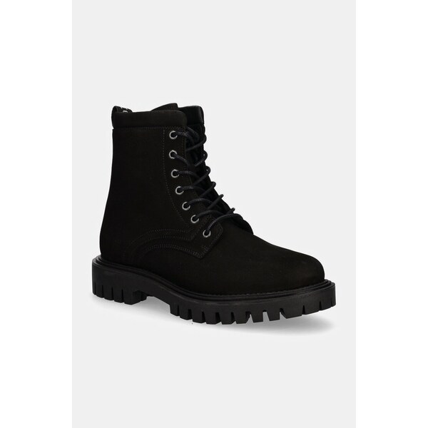 Kožená obuv Tommy Hilfiger CASUAL HILFIGER CHUNK Z NBK BOOT 57240134