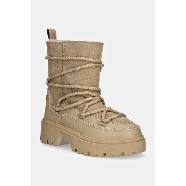 Snehule Tommy Hilfiger REAL SHEARLING LACE-UP SNOWBOOT 57240241