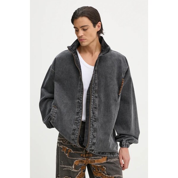 Rifľová bunda Y/Project EVERGREEN PINCHED LOGO DENIM WINDBREAKER 58368210