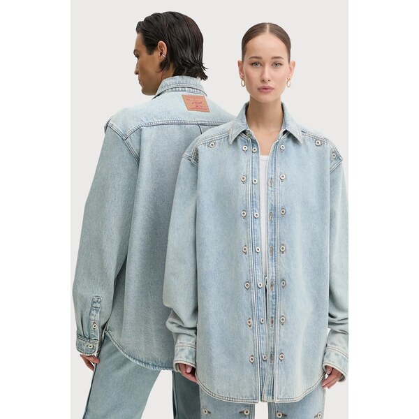 Rifľová bunda Y/Project EVERGREEN SNAP OFF DENIM SHIRT 58368727
