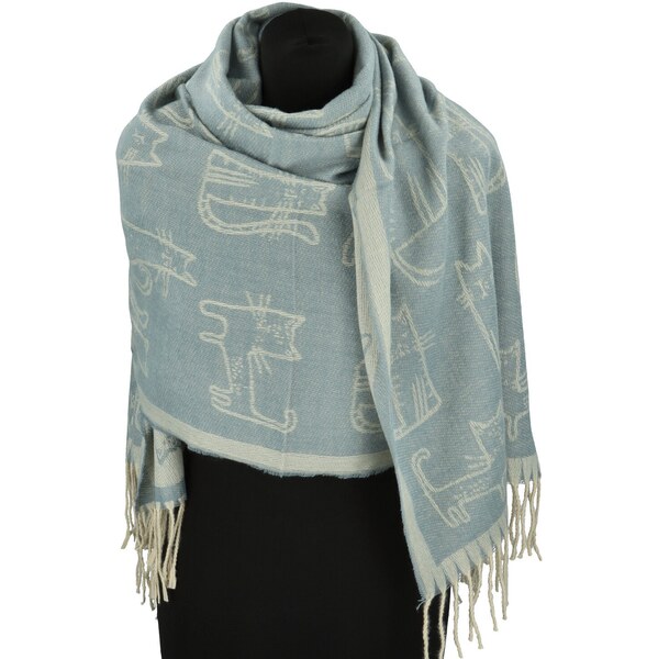 Dámsky šál svetlomodrá - Firenze Casey modrá 66048659