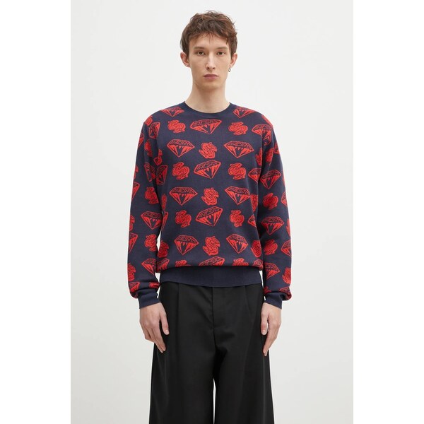 Sveter s prímesou vlny Billionaire Boys Club Diamonds & Dollars 63658672