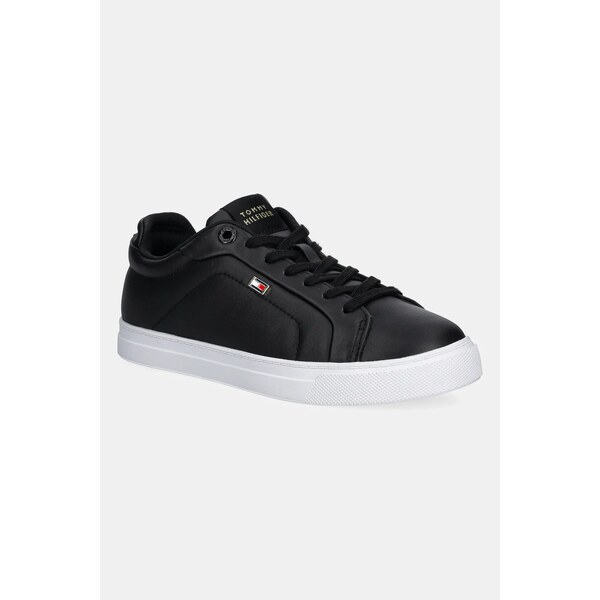 Kožené tenisky Tommy Hilfiger WOMENS ICON COURT SNEAKER FLAG 61160022