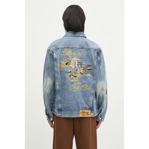 Rifľová bunda Billionaire Boys Club Duck Embroidered Denim Jacket 63658704