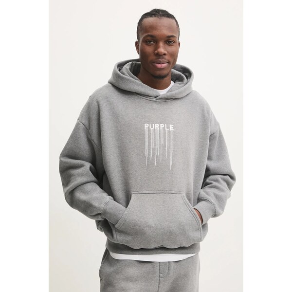 Bavlnená mikina PURPLE BRAND HWT FLEECE PO HOODY 61611707