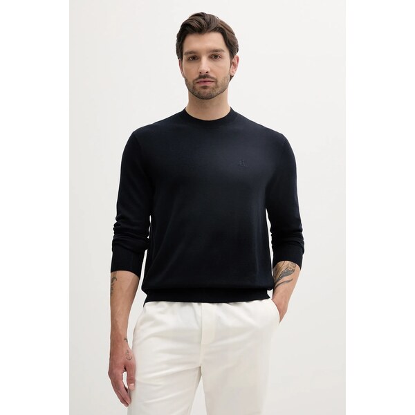 Sveter s prímesou hodvábu Armani Exchange 63460348