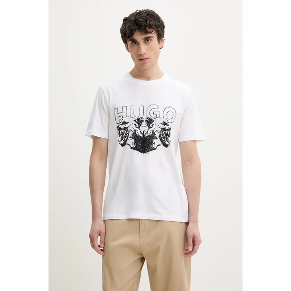 Bavlnené tričko HUGO Durro 62398760