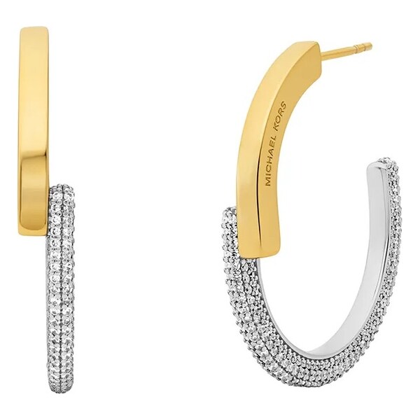 Strieborné pozlátené náušnice Michael Kors 62575666