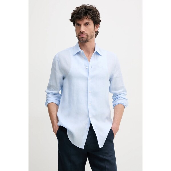 Ľanová košeľa Emporio Armani 62737697