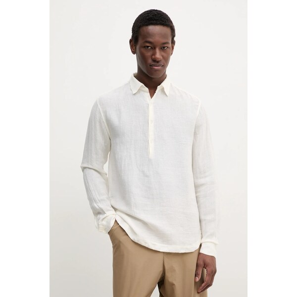 Ľanová košeľa s dlhým rukávom BARENA VENEZIA Camicia Pavan S 62851166