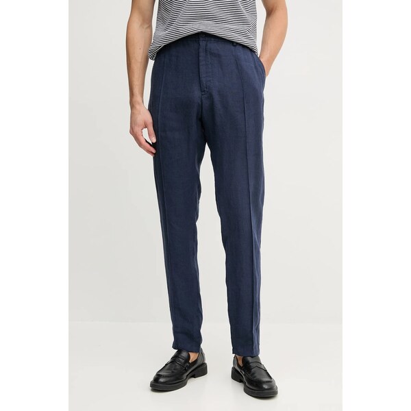 Ľanové nohavice Emporio Armani 63023270