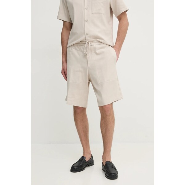 Šortky s prímesou ľanu Iceberg 64329975