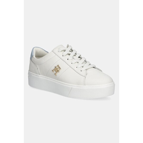 Kožené tenisky Tommy Hilfiger PLATFORM COURT SNEAKER 63094991