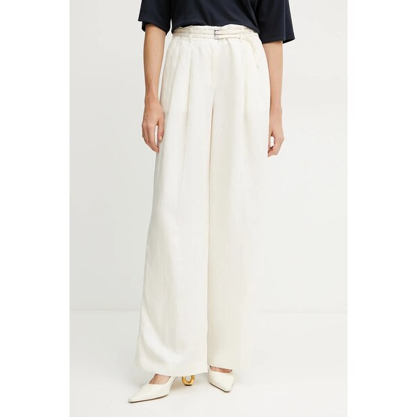 Nohavice s prímesou ľanu BOSS 63249019