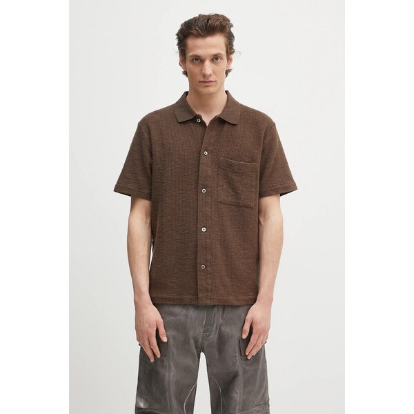 Bavlnená košeľa Norse Projects Gustav Crochet Jersey Shirt 63746203