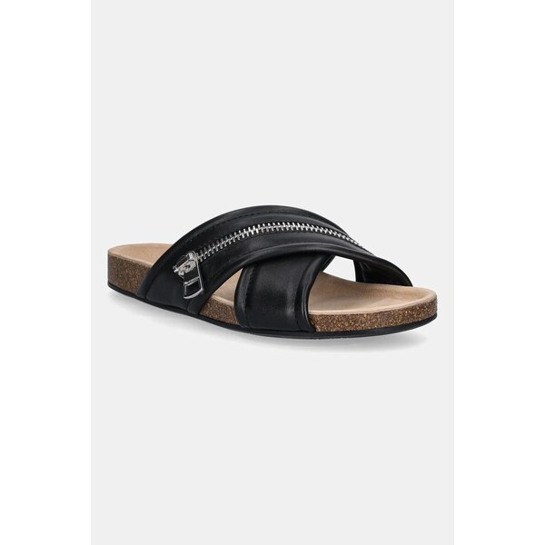 Kožené šľapky JW Anderson Biker Slide 63399099