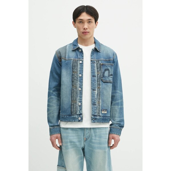 Rifľová bunda Evisu 2-tone Denim w Inserted Daicock 63659016