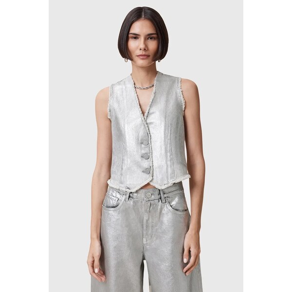 Bavlnená vesta AllSaints ANDREA 63996974