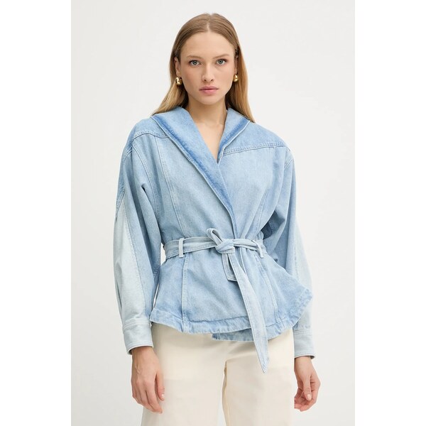 Rifľová bunda BOSS Orange C_DNM JACKET PANELED 66814873