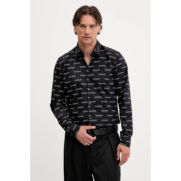Bavlnená košeľa HUGO Ermo 63793319