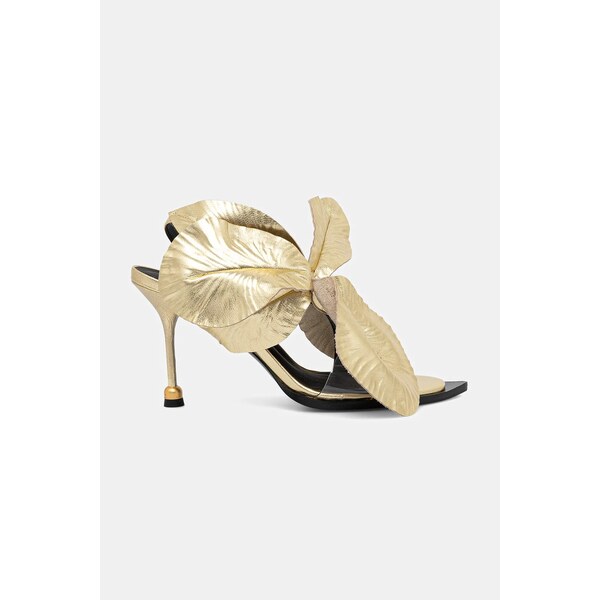 Kožené sandále Vanda Novak Daisy Platinum Gold 63848224
