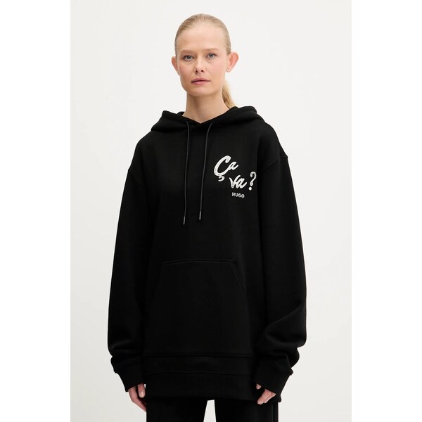 Bavlnená mikina HUGO Dejandra_2 63918163