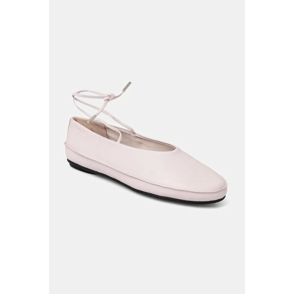 Kožené balerínky Calvin Klein BALLERINA MARY JANE STRAP LTH 64103306