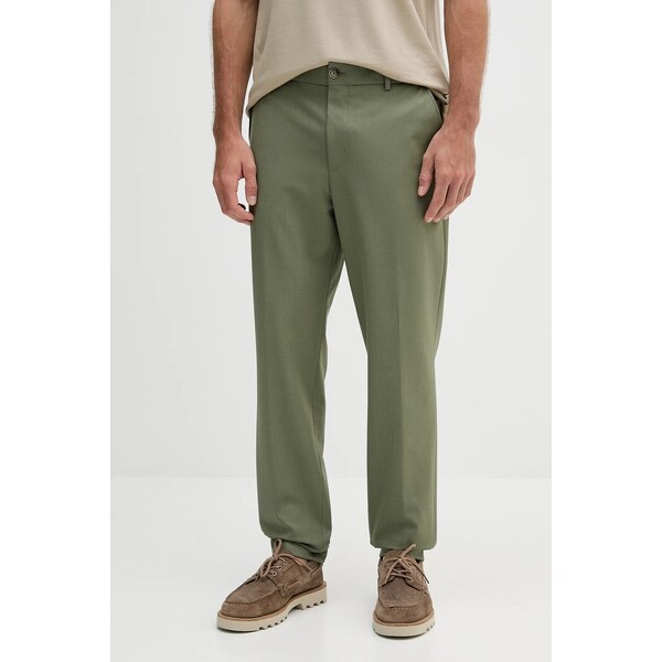 Nohavice s prímesou vlny BOSS P-Perin-CW-WG-253 64280698