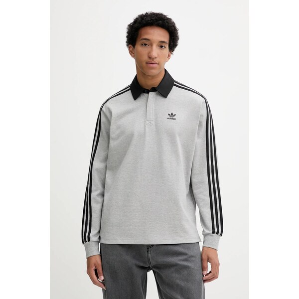 Bavlnené tričko s dlhým rukávom adidas Originals Rugby Polo 64346206