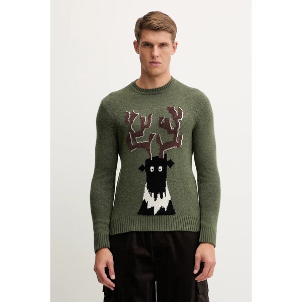 Sveter s prímesou vlny EA7 Emporio Armani 65858276