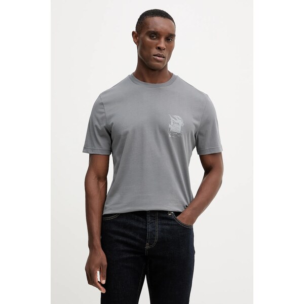 Bavlnené tričko BOSS Orange Te_structure 65899521