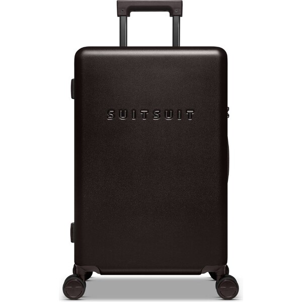 Plastový kufr SUITSUIT Mystique Ground Coffee M - tmavo hnedá 66153596