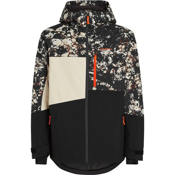 ONEILL Outdoorová bunda FwcCruz kamenná / tmavooranžová / čierna 66405177