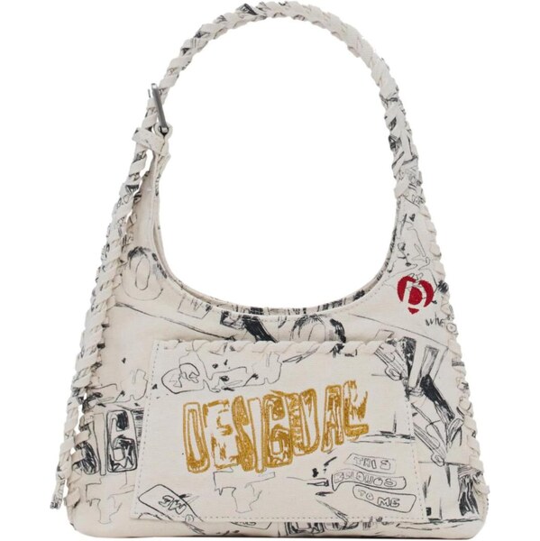 Desigual Kabelka na rameno žltá / červená / čierna / šedobiela 66037460