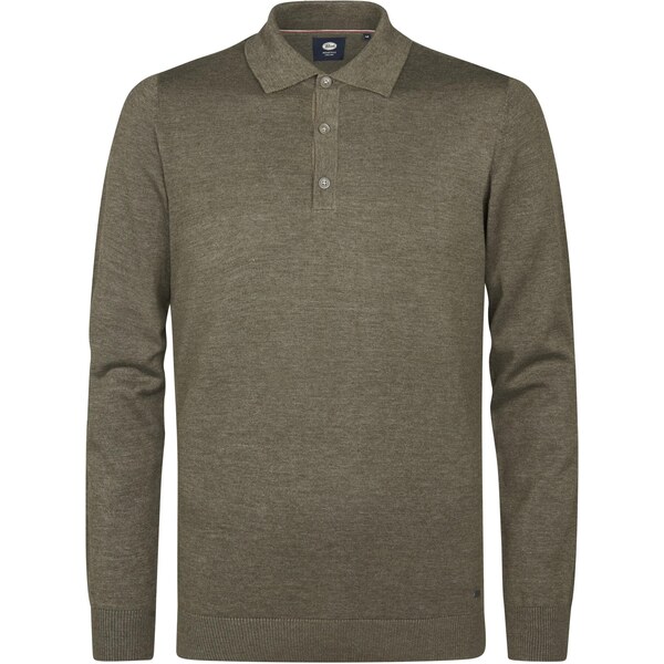 Petrol Industries Sveter zelená melírovaná 66037484